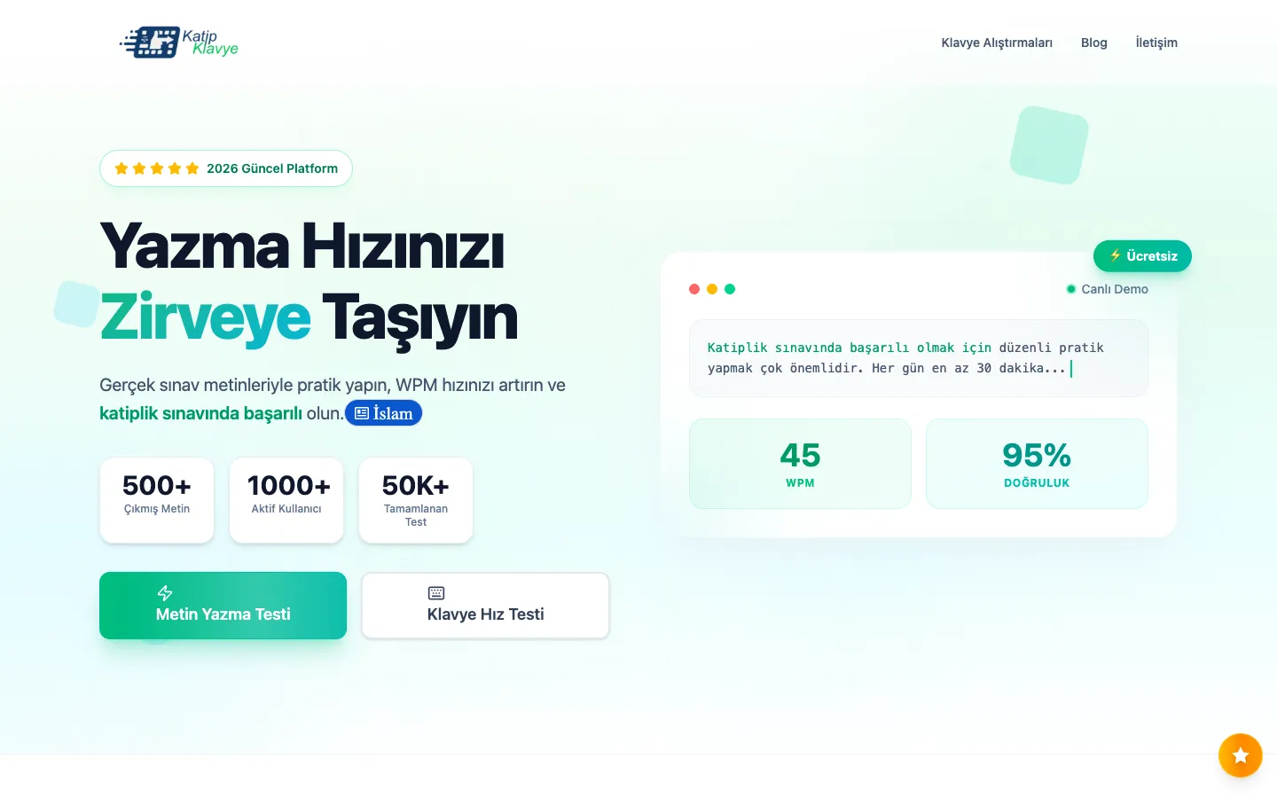 Katipklavye.com home page